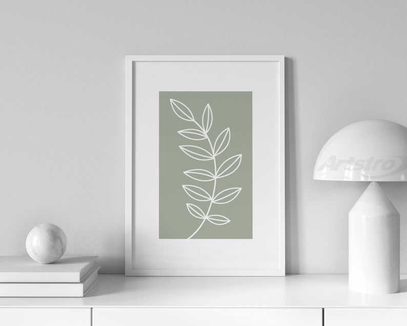 Sage Green Wall Prints Botanical Wall Prints Green Wall Art Etsy