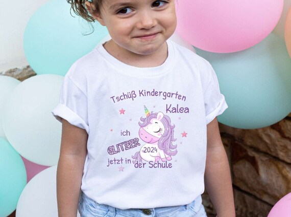 Personalisiertes Einhorn Geschenk – Baumwolltasche Mit Namen, Für Kinder, Schulterbeutel 42x38 Cm