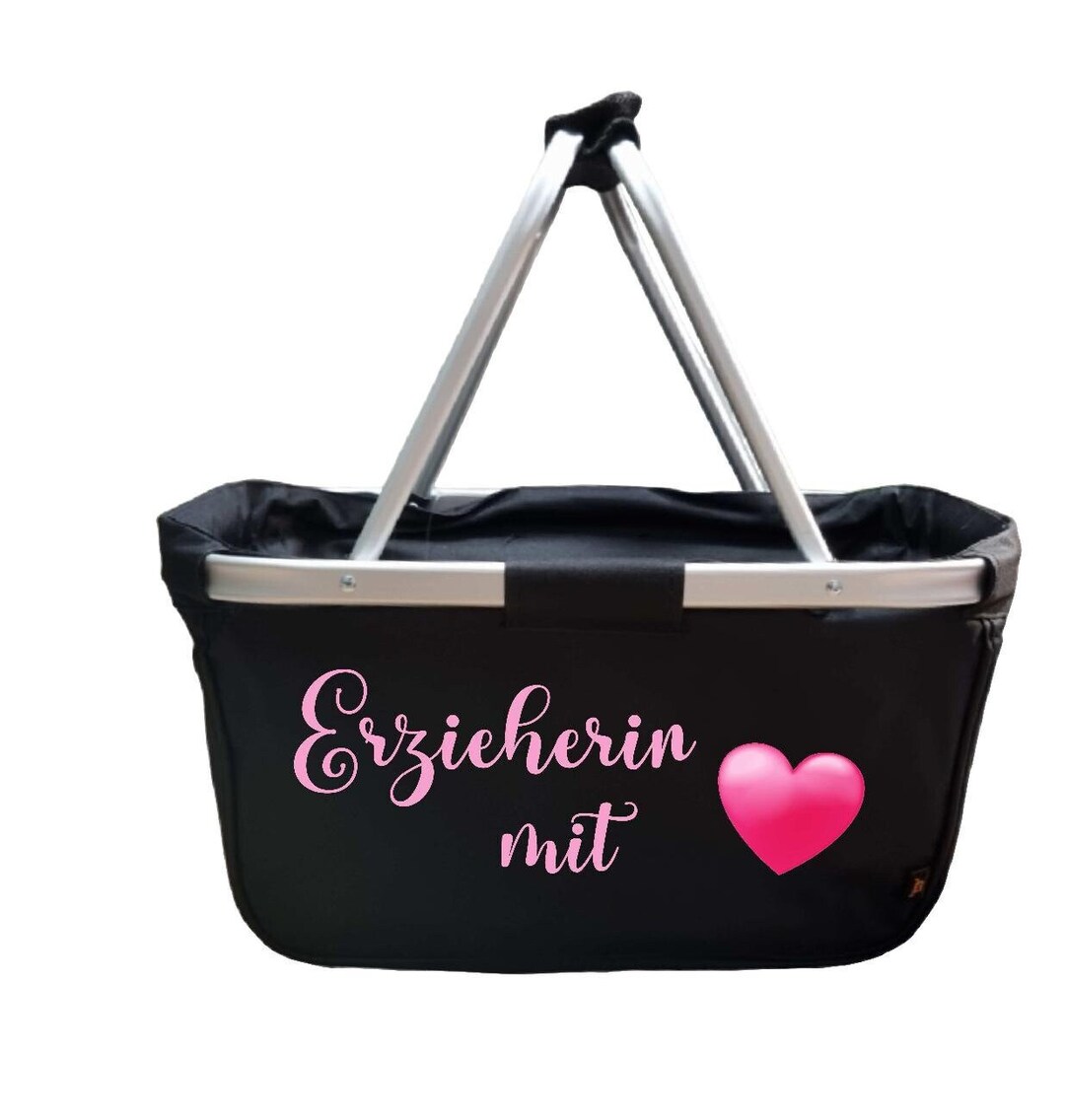 Personalized Shopping Basket With Name Kindergarten Teacher Etsy