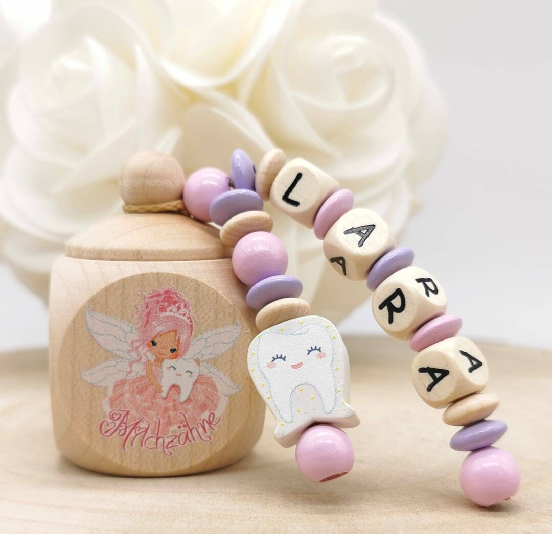 Deepton Milchzahndose Aus Holz - Niedliche Dino-Box Für Die Zahnfee