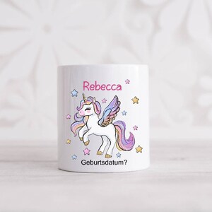 Personalisierte Kinder Spardose mit Namen Geschenk Taufe Taufgeschenk Baby Geburt Geldgeschenk Sparbüchse Geburtstags Geschenk Keramik