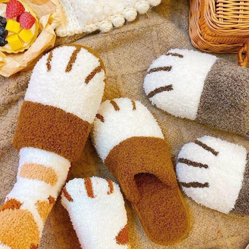 RENFEIYUAN Ladies Fluffy Slipper Socks Fleece Cute Warm Cosy Nonslip Winter 2.55 Americana Socks Color : Cat 