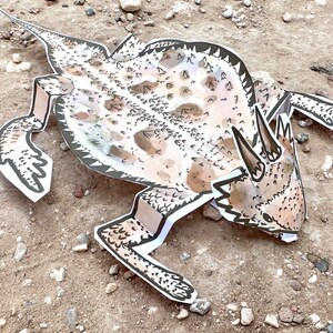 Digital Download Printable Horny Toad Craft Etsy 