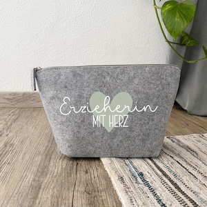 Kosmetiktasche ERZIEHERIN MIT HERZ