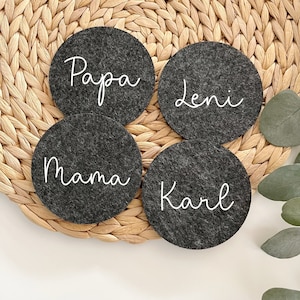 Personalisierte Untersetzer NAME