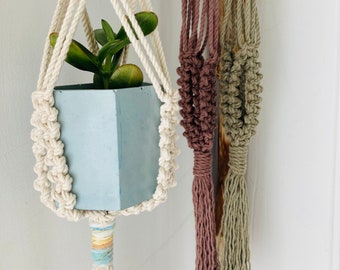 Macrame Plant Hanger | Boho Decor | Plant Lovers Gift | Hanging Planter | Indoor Garden decor | Modern Plant Hanger | Hanging Plant Hanger