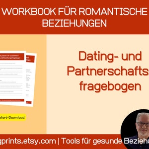 Dating and partnership questionnaire, ebook, choice of partner, relationship guide, tips
