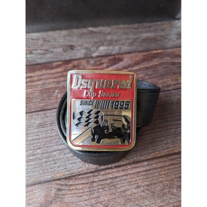 Dsquared2 Cup Series Since 1995 Leather Belt Heavy buckle
