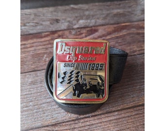 Dsquared2 Cup Series Since 1995 Leather Belt Heavy buckle
