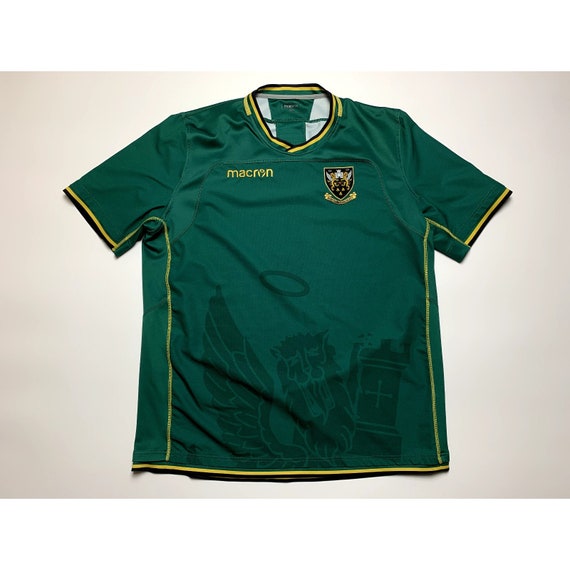 Northampton Saints Macron Rugby Shirt Size 4XL Je… - image 1