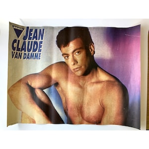 Jean-Claude Van Damme vintage poster 1990s Ukraine