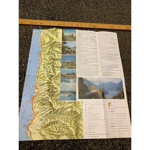 Sochi USSR Tourist Wall Map Poster 1978