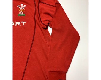 ビンテージ◇ラガーシャツ　Wales Rugby WRU リーボック　赤　レッド ビンテージ◇ラガーシャツ Wales Rugby WRU リーボック 赤