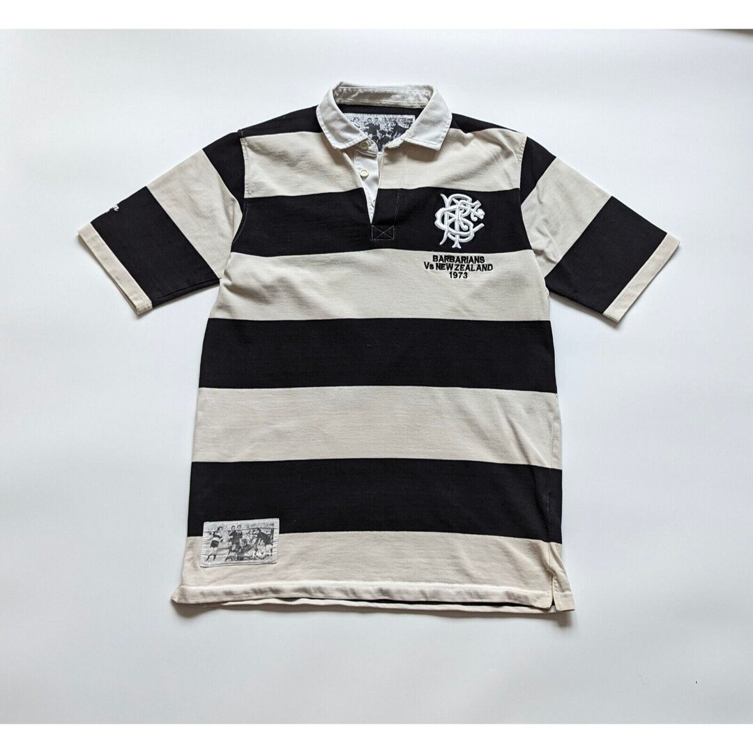 Maillot De Rugby Vintage Cotton Traders Barbarians Vs Nouvelle-Zélande 1973 Taille L