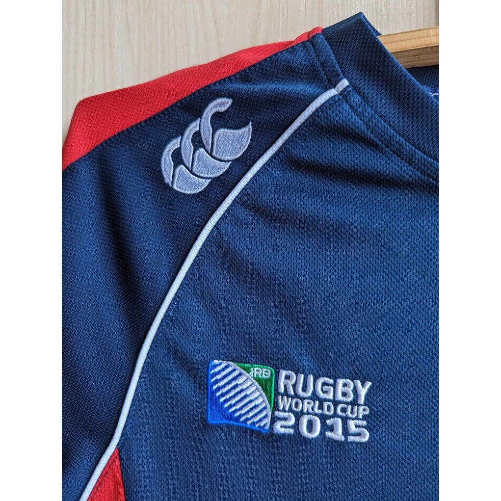 【ラグビーワールドカップ2015 Canterbury】 Rugby World Cup 2015 Polo Shirt Mens Large Canterbury Pink