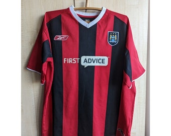 Manchester City 2003 2004 Football Away Shirt Jersey Mens size XL Jersey Reebok