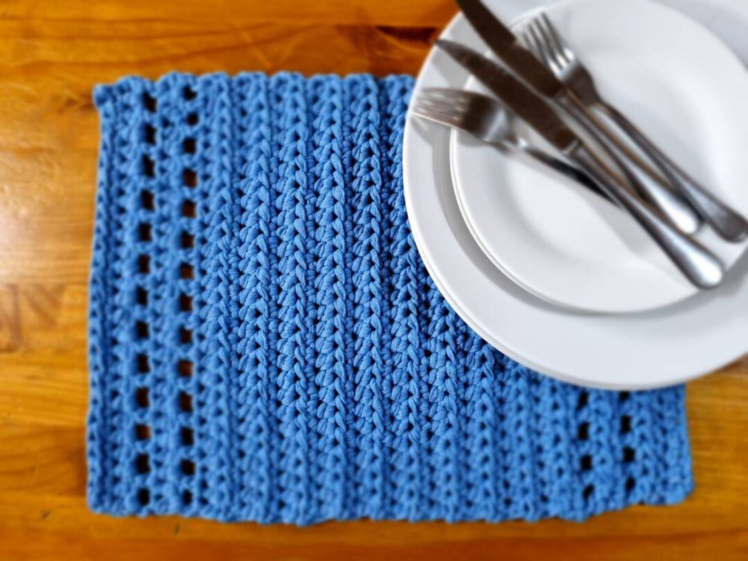 Beginner Crochet Place Mat PDF Pattern Easy Table Place Mat Crochet