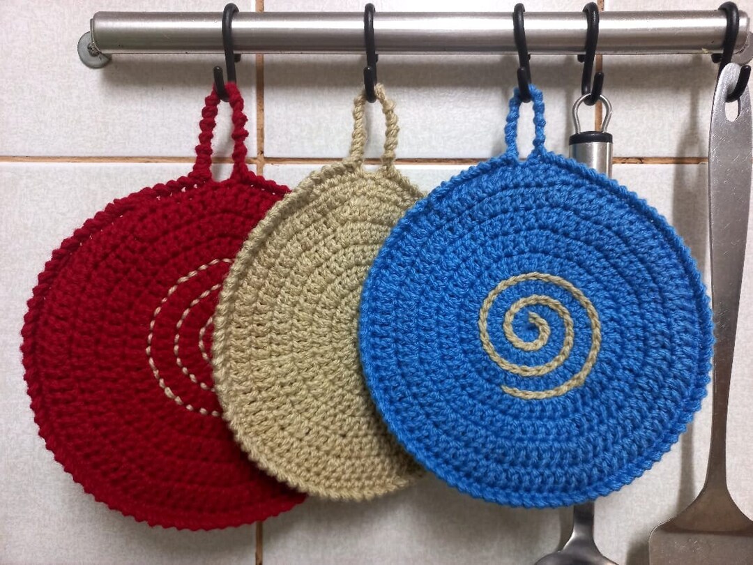 Crochet Potholder PDF Pattern Intermediate Crochet Potholder Pattern