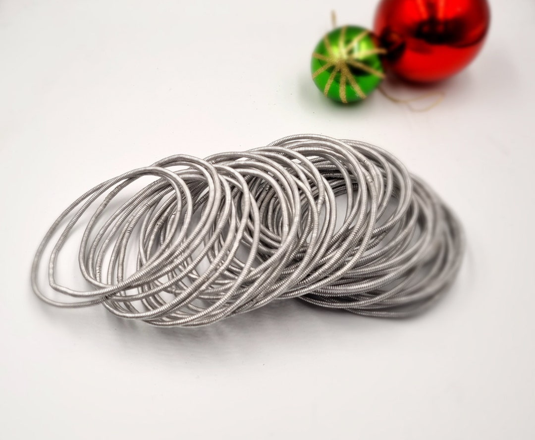 Traditional Venda Stack Silver Bangles Bulk Quantity, African Wire