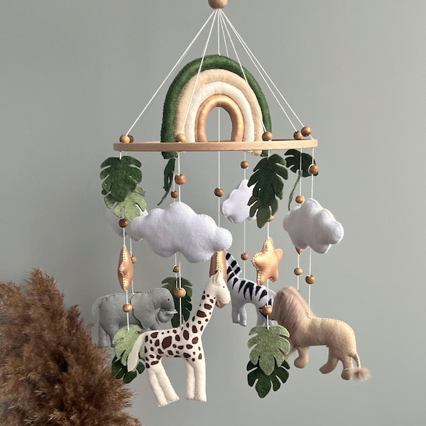 Safari Baby Mobile Etsy