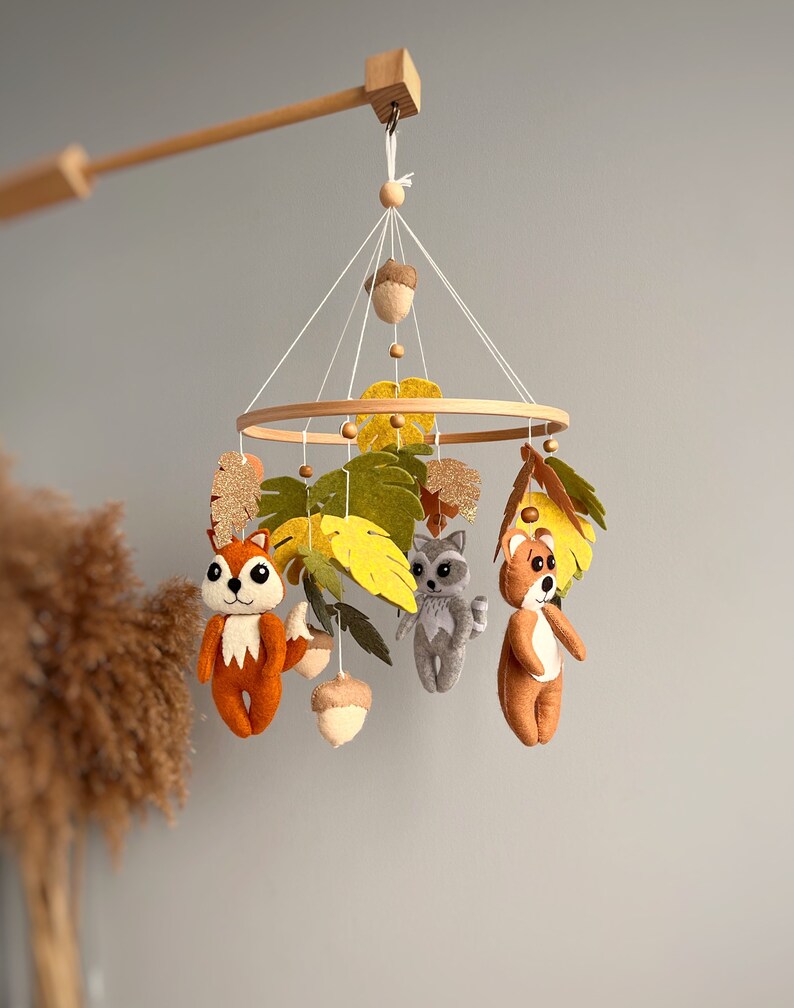 Baby Mobile Woodland Baby Mobile / Nursery Mobile Woodland/ Baby Crib