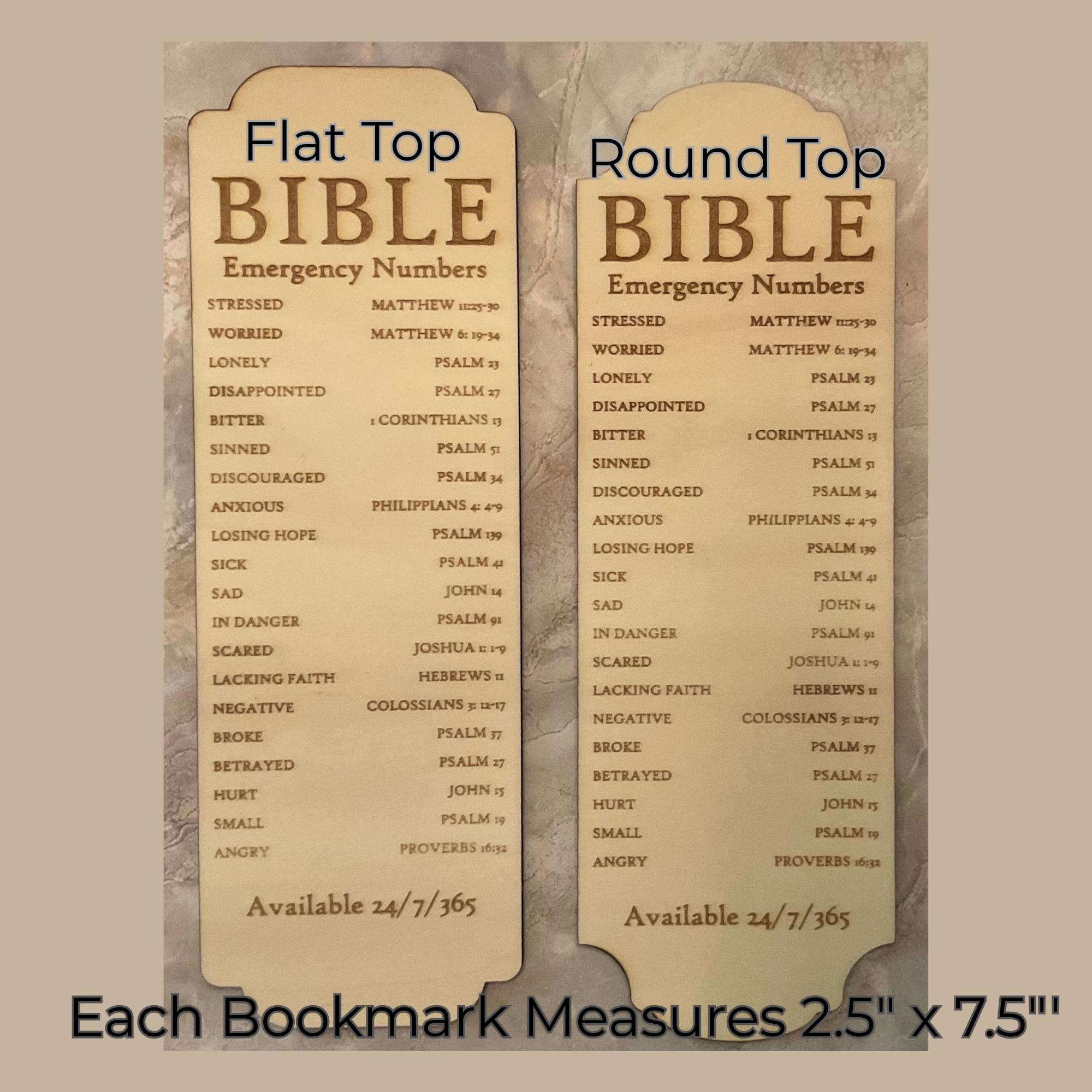 Emergency Scripture Magnets Engraved Scripture Bookmark: Emergency Verses, Christian Gift - Etsy