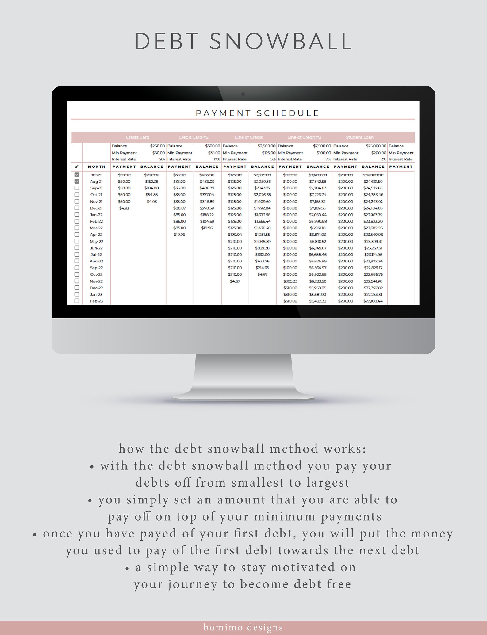 debt-snowball-spreadsheet-debt-snowball-google-sheets-etsy