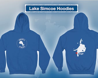 Adult & Youth Lake Simcoe Hoodies/Show your hometown pride. Barrie, Orillia and more