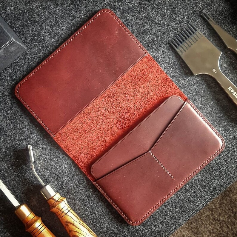 Leather Passport Cover Digital PDF Template A4 / Leather Etsy