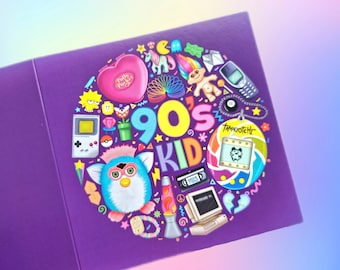 90s Nostalgia Birthday Card