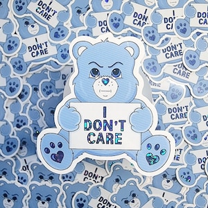 Goth Emo Care Bear Inspired Vinyl Sticker Decal Waterproof Sticker -   Canada