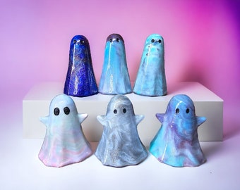 Fantômes en résine, fantômes en édition limitée, ornement fantôme, cadeau effrayant, décoration d'Halloween, déco gothique, adoptez un fantôme, figurine fantôme, huée
