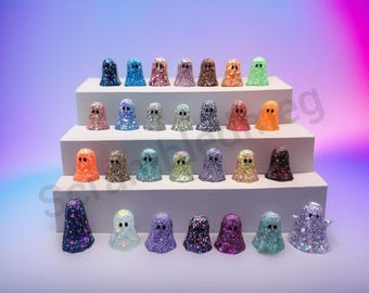 Resin Glitter Ghost Figurine - Summerween edition