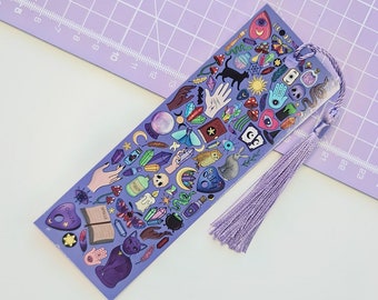 Witchy Bookmark: Celestial Magic, Spooky Stationery