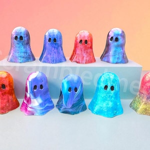 Resin Chameleon Ghosts, limited edition, ghost ornament, spooky gift, Halloween decoration, goth decor, adopt a ghost, ghost figure,mini boo