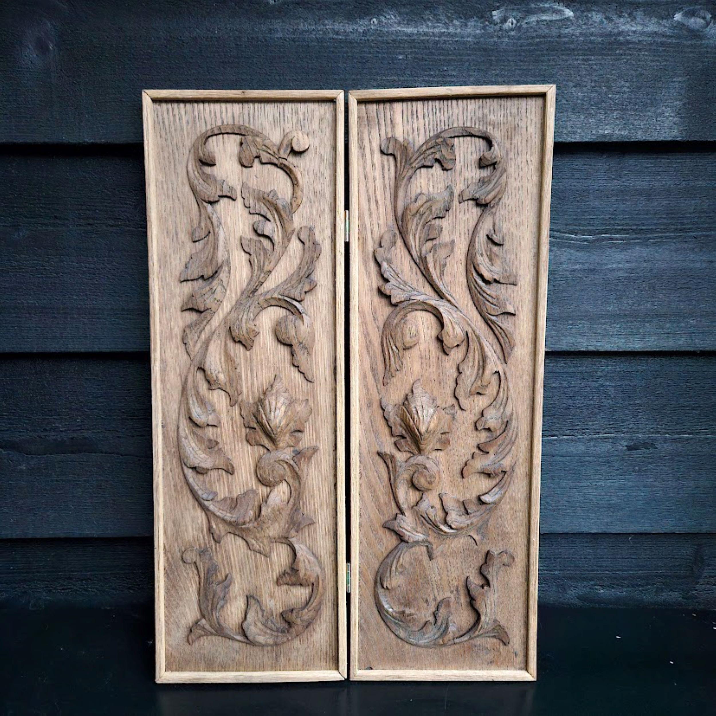 Panneau de paon en bois sculpté fait main, panneau d'animaux d'Asie à accrocher, grand art mural en bois, oiseaux sculptés, sculpture thaïlandaise en teck de récupération - Canada