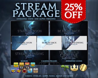 FFXIV Overlay | FFXIV Heavensward | FFXIV Stream package Twitch, Youtube & Kick | Final Fantasy Overlay | FF14 Stream Overlay | Heavensward