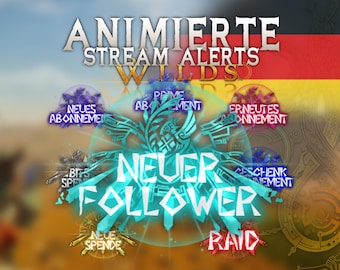 Animated Stream Alerts Pack – Monster Hunter Themed – Twitch, YouTube & Kick Alerts – StreamElements/OBS – WebM and PNG Instant Download