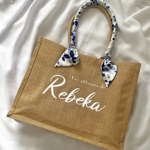 Jute bag large to personalize image 1