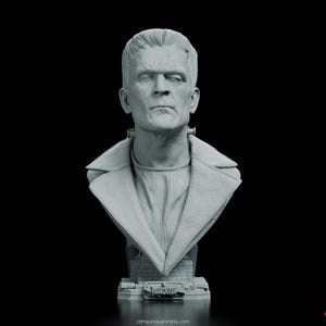 Frankenstein’s Monster Resin Bust Kit, Gothic Horror Sculpture, Classic Monster Figure, Halloween Decor, Collectible Gift for Horror Fans