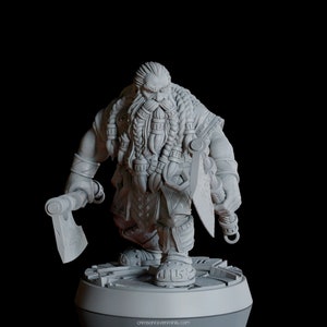 Petri &quot;Red Axes&quot; Redhalla - 32mm Scale Dwarf Miniature