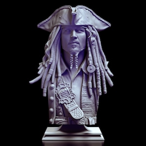 Captain Jack Sparrow Büste | Fluch der Karibik Sammlerstück
