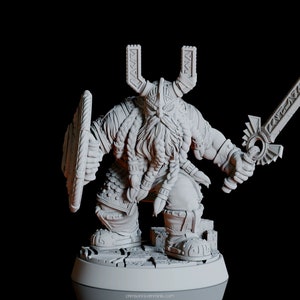 Eino ”Ravenblade” Ægger - 32mm Scale Dwarf Miniature