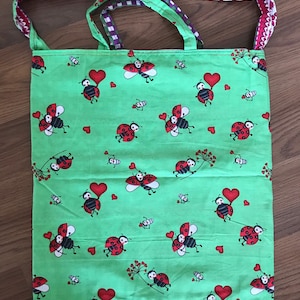 Daycare bag ladybug