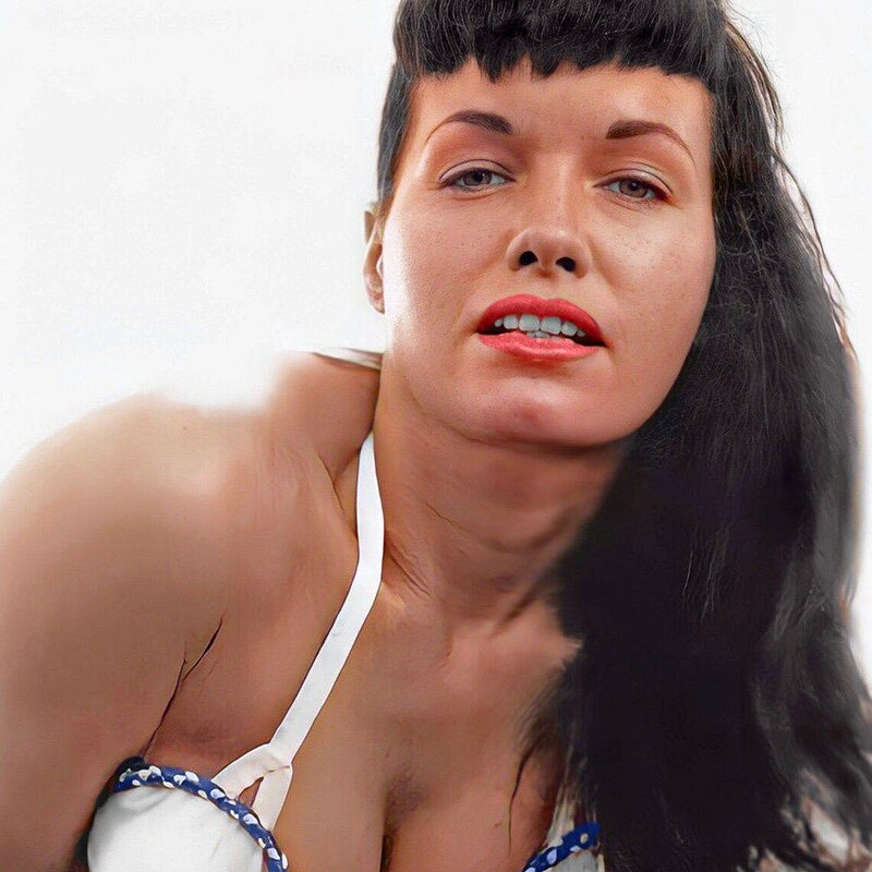Bettie Page Naked Etsy