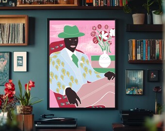 Printed illustration, colorful, wallart, Giclée print, art, wall decor, decoration, Illustration