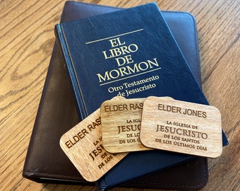 missionary name tag etsy