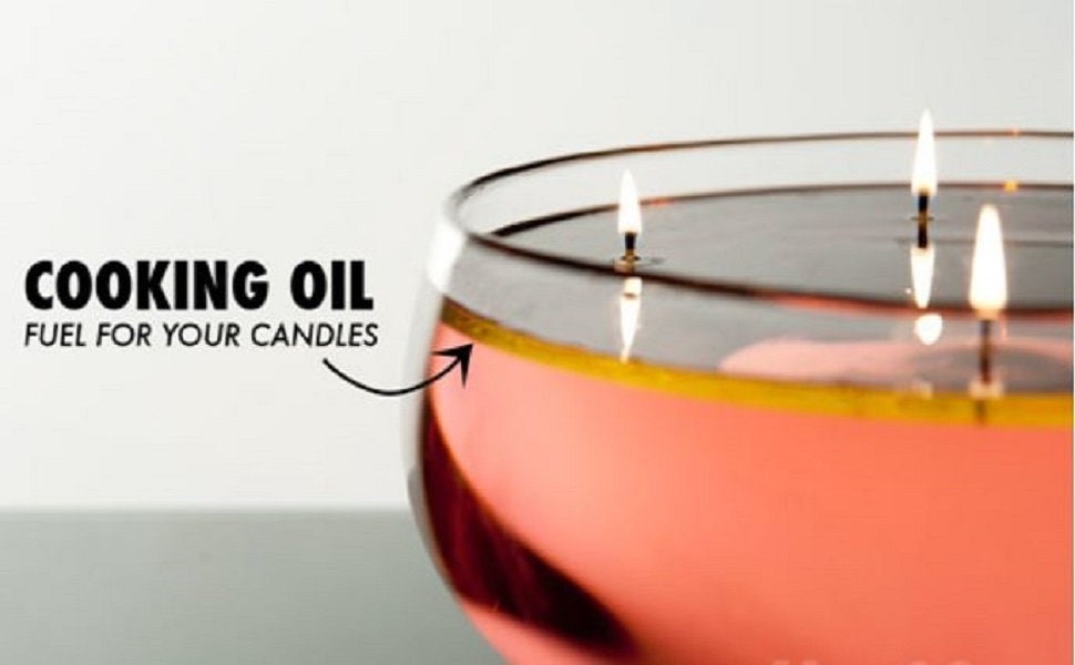Moonshine™ Floating Oil Wicks Oil Candles pack of 100 Pcs, Silver 