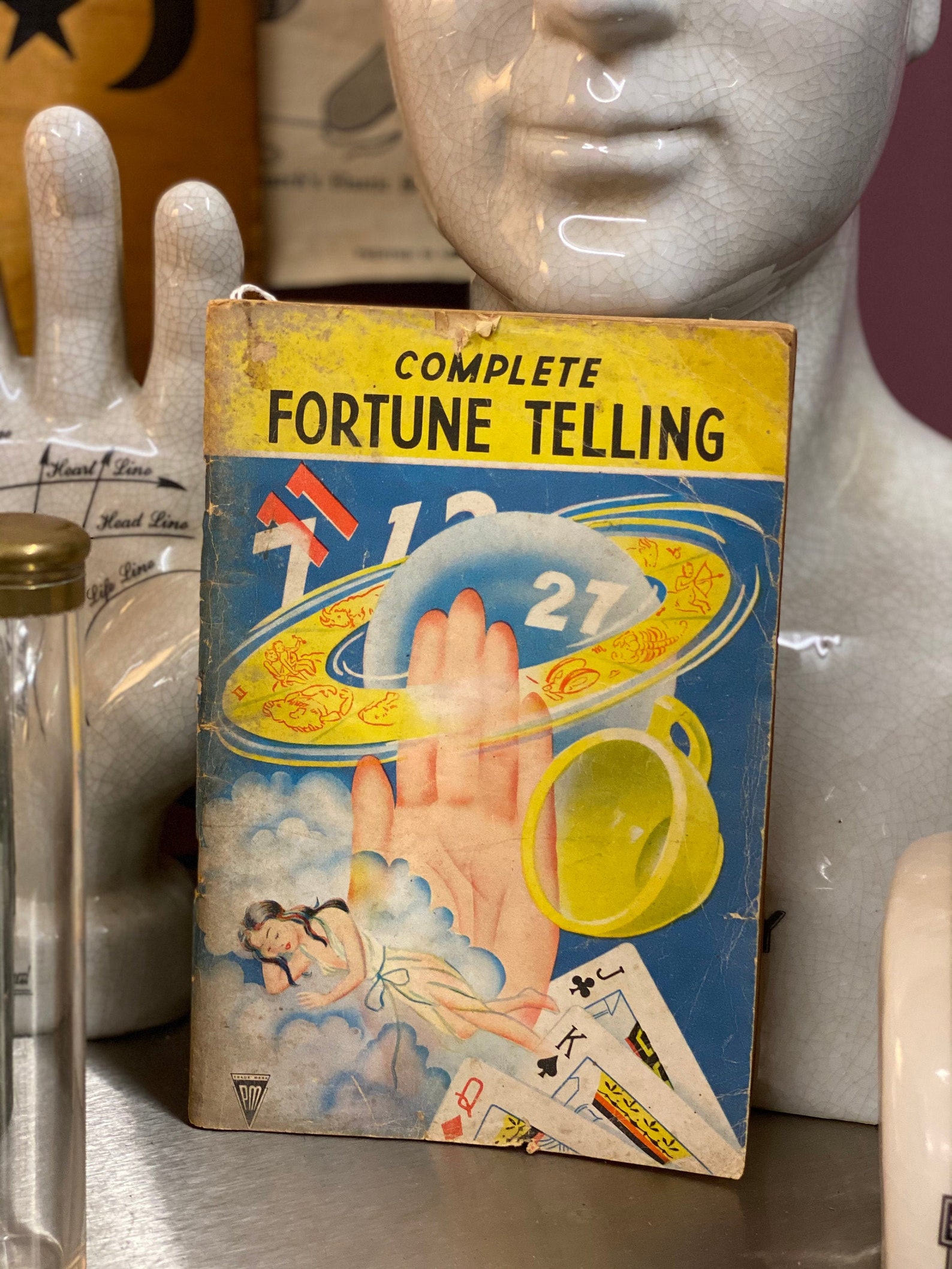 Vintage Fortune Telling Book 1970s Palm Reading Phrenology Etsy