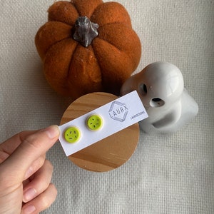 Halloween sugar cookie earrings! - cookie earrings - sugar cookie - food earrings - Fall Earrings - Spooky Earrings - halloween Earrings